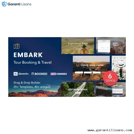 Tour Booking & Travel WordPress Theme – Embark