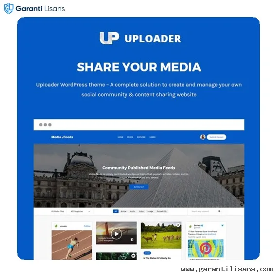 Uploader – Advanced Media Sharing Theme