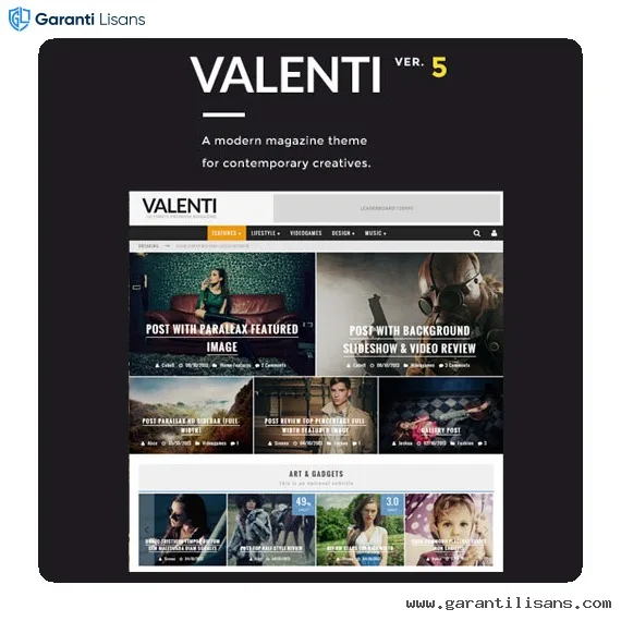 Valenti – WordPress HD Review Magazine News Theme