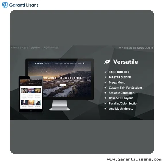 Versatile – Responsive Multi-Purpose WordPress Versatile – Responsive Multi-Purpose WordPress - Görsel 1