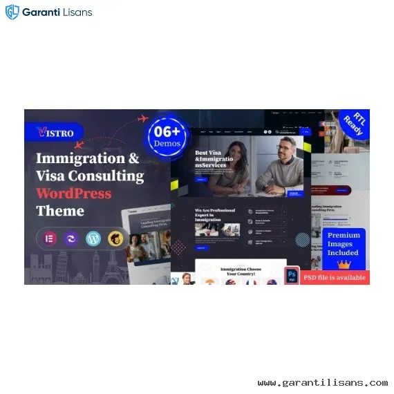 Vistro – Immigration Visa Consulting WordPress Theme