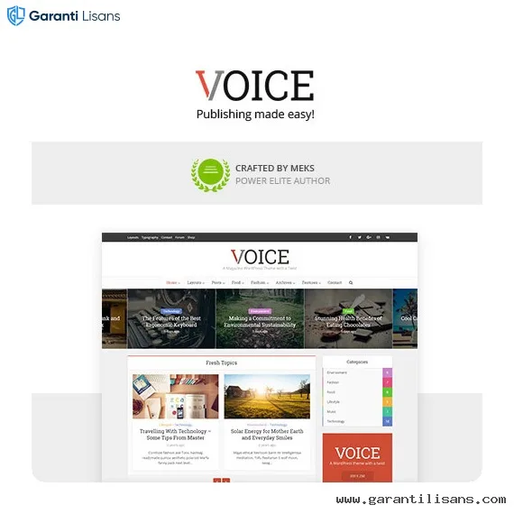 Voice – Clean News/Magazine WordPress Theme