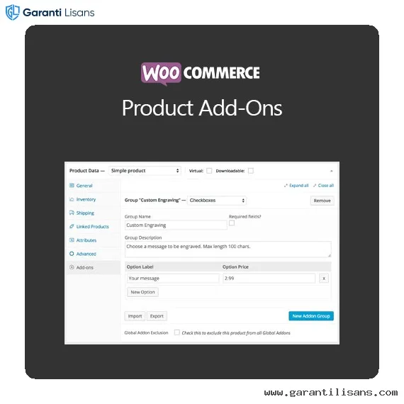 WooCommerce Product Add-Ons
