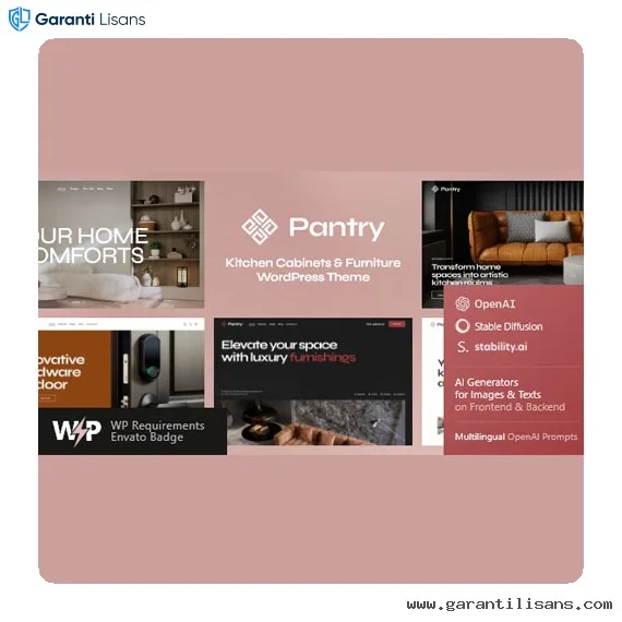 Pantry — Kitchen Cabinets & Furniture WordPress Theme