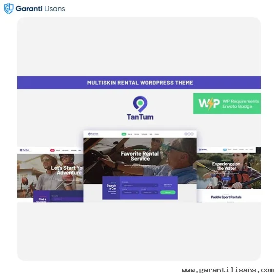 TanTum | Car, Scooter, Boat & Bike Rental Services WordPress Theme