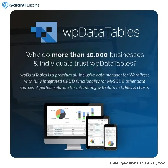 wpDataTables – Tables and Charts Manager for WordPress