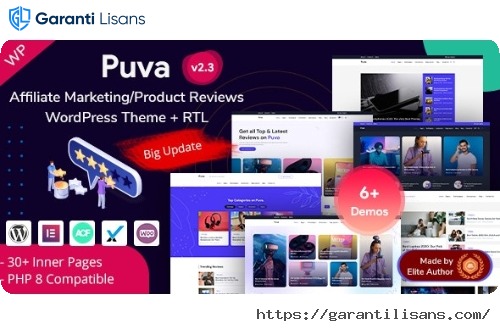 Puva – Online Blogging & Affiliate Product Reviews WordPress Theme