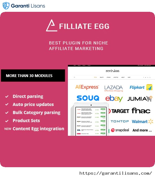 Affiliate Egg – Niche Affiliate Marketing WordPress Plugin