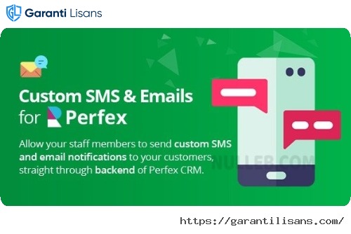 Custom SMS & Email Notifications module for Perfex CRM