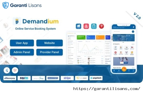 Demandium – Multi Provider On Demand, Handyman, Home service App with admin panel