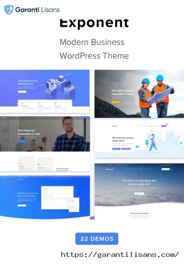 Exponent – Modern Multi-Purpose Business WordPress theme
