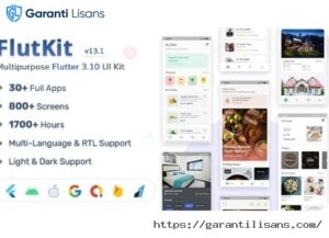 FlutKit – Flutter & Figma UI Kit