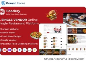 Foodefy – Single Restaurant Online Food Ordering Laravel Website Platform