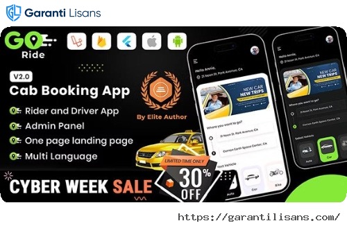 GORIDE | InDriver Clone | Flutter Complete Taxi Booking Solution with Bidding Option
