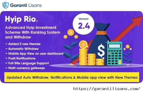 Hyip Rio – Advanced Hyip Investment Scheme With Ranking System and Automatic Withdraw