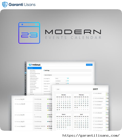 Modern Events Calendar