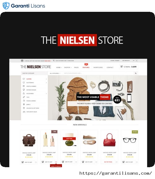 Nielsen – E-commerce WordPress Theme