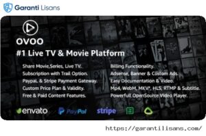 OVOO – Live TV & Movie Portal CMS with Membership System