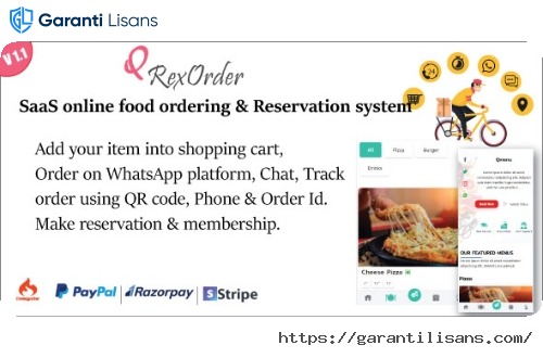 QrexOrder – SaaS Restaurants / QR Menu / WhatsApp Online ordering / Reservation system
