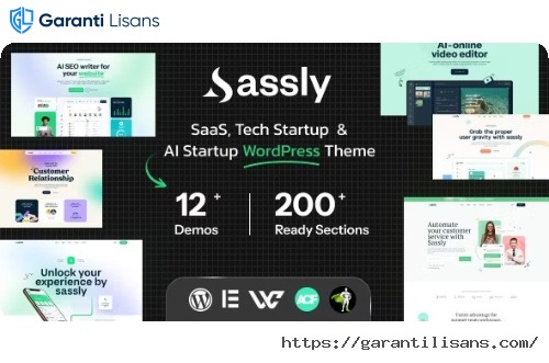 Sassly | SaaS, AI & Tech Startup Theme