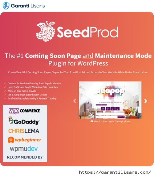 SeedProd Coming Soon Pro – WordPress Coming Soon Pages & Maintenance Mode