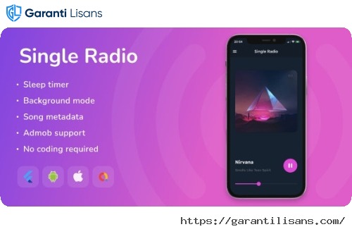 Single Radio – Flutter Full App