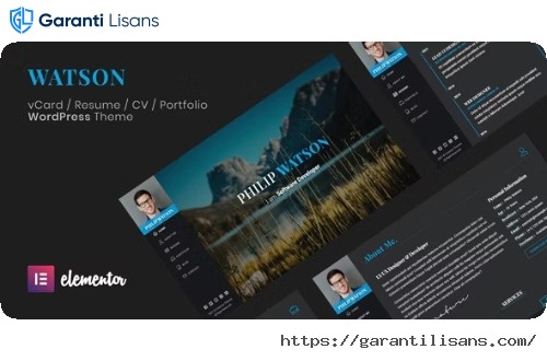 Watson Resume WordPress Theme