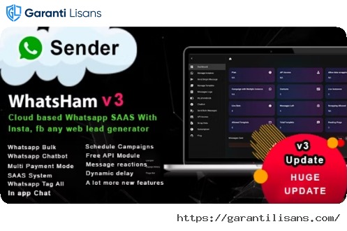WhatsHam – Cloud based WhatsApp SASS System with Lead Generator (Updated)
