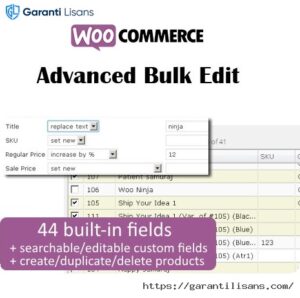WooCommerce Advanced Bulk Edit
