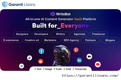 WriteBot – AI Content Generator SaaS Platform