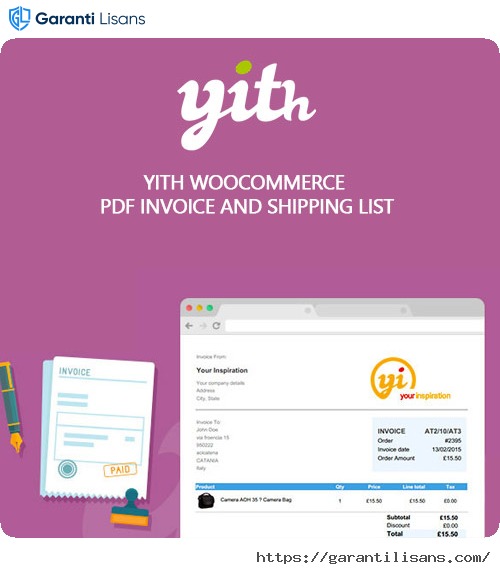YITH WooCommerce PDF Invoice and Shipping List Premium