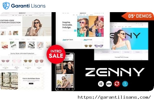 Zenny – Eyewear & Glasses Elementor WooCommerce WordPress Theme