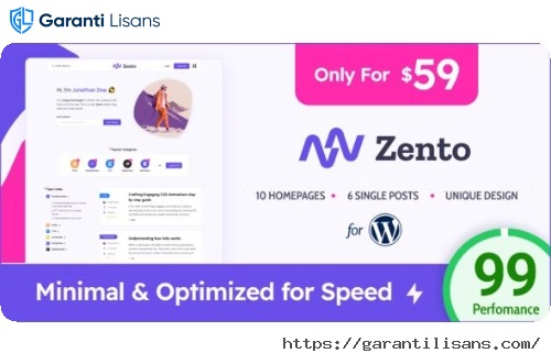 Zento – Modern & Lightweight Blog for WordPress