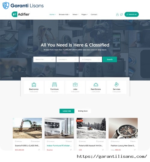 Adifier – Classified Ads WordPress Theme