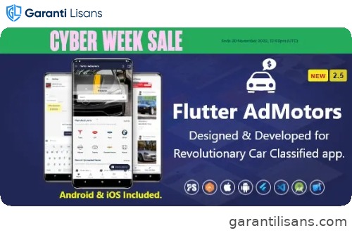 Flutter AdMotors For Car Classified BuySell iOS and Android App with Chat ( 2.6 )