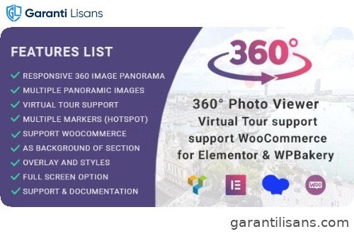 360° Photo Viewer (Virtual Tour) for Elementor, Gutenberg and WPBakery