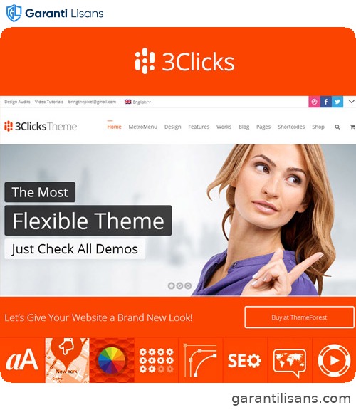 3Clicks | Responsive Multi-Purpose WordPress Theme