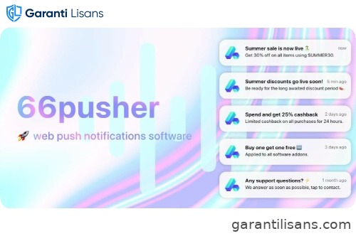 66pusher – Web push notifications