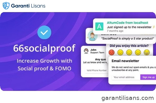 66socialproof – Social Proof & FOMO Widgets Notifications (SAAS)