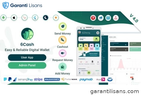6Cash – Digital Wallet Mobile App with Laravel Admin Panel