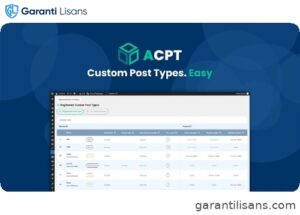 ACPT – Custom post types plugin for WordPress
