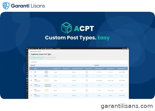 ACPT – Custom post types plugin for WordPress