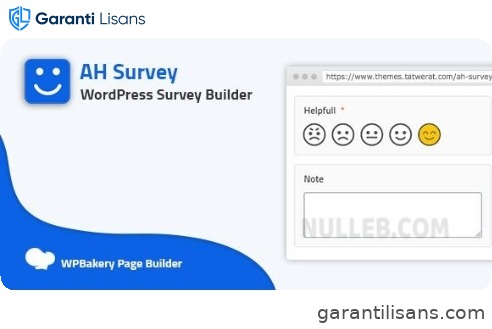 AH Survey – WordPress Survey Builder With Multiple Questions Types