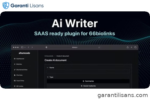 AI – Writing Assistant, Image Generator, Speech to Text – 66biolinks plugin