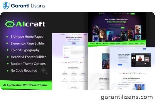 AIcraft – AI Application & Generator WordPress Theme