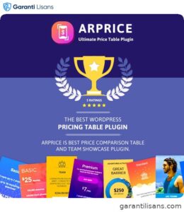 ARPrice – Responsive WordPress Pricing Table Plugin