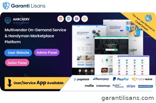 Aabcserv – Multivendor On-Demand Service & Handyman Marketplace Platform
