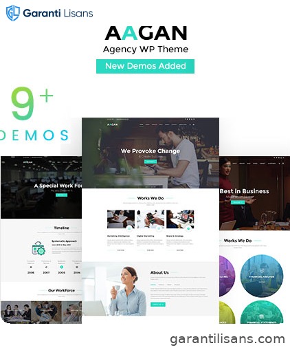 Aagan – Agency Startup WordPress Theme