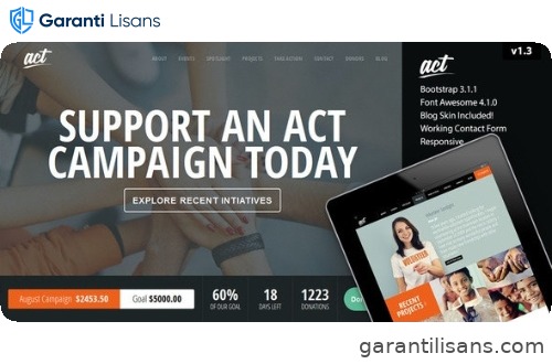 Act – Nonprofit Charity Theme