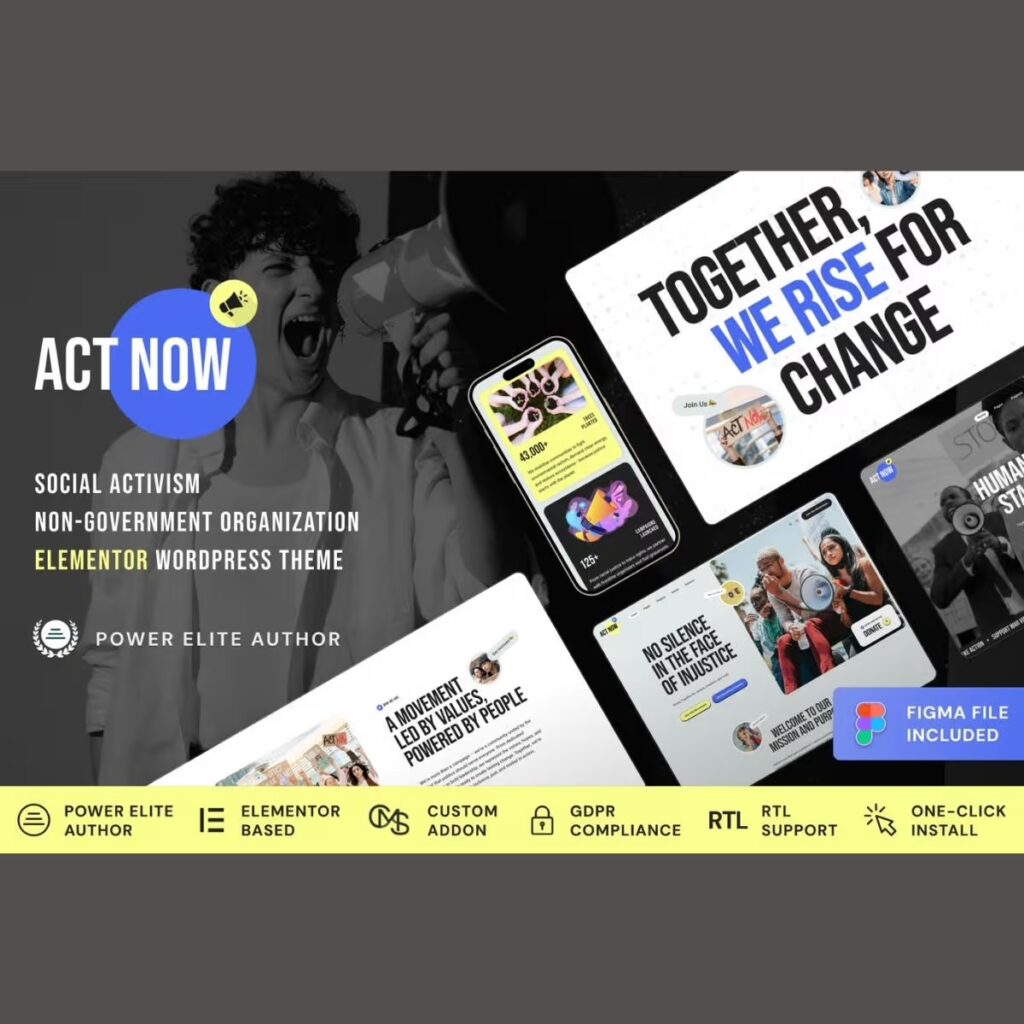 Act Now – Social Activism & NGO WordPress Theme